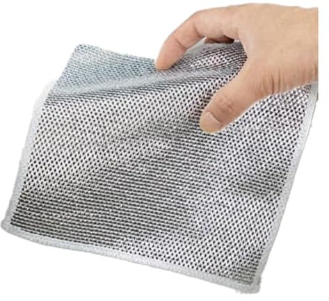 Lonrtesw Torchon Anti-Rayures, Utilisation Humide et Sèche, Frotte et Nettoie la Vaisselle, les Éviers, les Comptoirs, les Cuisinières, Rinçage Facile, Lavable en Machine, 20 Pièces, Facile à Utiliser