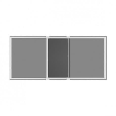 Kit moustiquaire Extensible H 70 cm x L 100 cm alu Blanc sans perçage