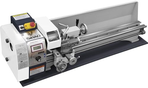Furvveerr 1200W Tornio per Metallo 220x750MM Tornio Metallo,Metallo Ingranaggio,Velocità Variabile 0-3000RPM,per Metalli Filettatura Tornitura (Brush Motor)