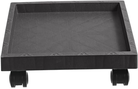 ifundom Soporte para Macetas Ruedas De Plástico Grueso Cuadrado Bandeja Rodante para Jardín Patio y Balcón Resistente y Fácil De Mover