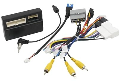Cadre de façade Radio Automobile Fascia Radio Panneau DVD Tableau De Bord Kit Installation Adaptateur Console Cadre Bague Trim pour Dodge pour Journey(Câble Canbus)