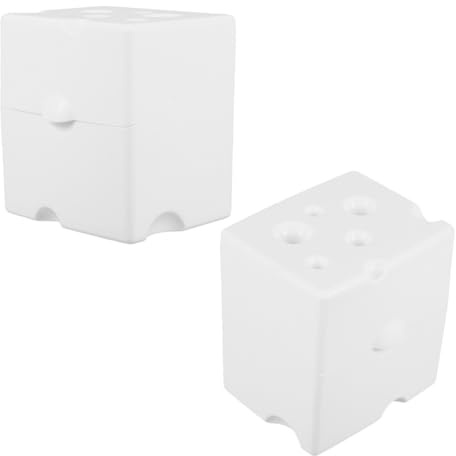 Angoily Caja para Guardar Lonchas de Queso Reutilizable y Portátil de Abs con Tapa Abatible, Capacidad Grande para Cocina y Uso Diario, Pack de 2 Unidades