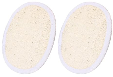 SOESFOUFU Esponjas Exfoliantes de Lufa Naturales Cuerda, 2 Piezas, Almohadillas Exfoliantes Corporales para Ducha, Limpieza Profunda y para Todo Tipo de Piel, Estropajo Baño Eficaz