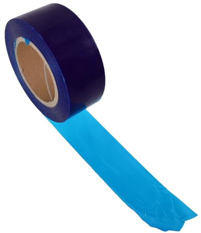 EXAOMBLE Película Protectora Azul Adhesiva para Llantas de Coche y Moto, Cinta de PE para Protección Durante el Montaje de Ruedas, Resistente a Impactos, Adecuado para Mantenimiento y