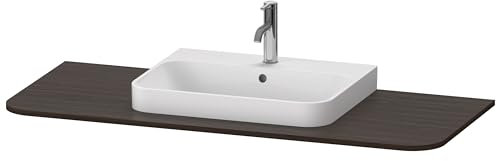 Duravit Waschtisch-Konsole Happy D.2 Plus 130x55cm, m 1 AS, Beck. mit, Nussb Geb.