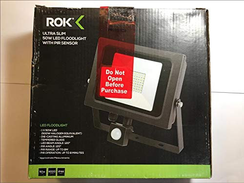 DIXIETREE Replacement ROK Ultra Slim 50W LED FLOODLIGHT with PIR Sensor 1145422 874/2012