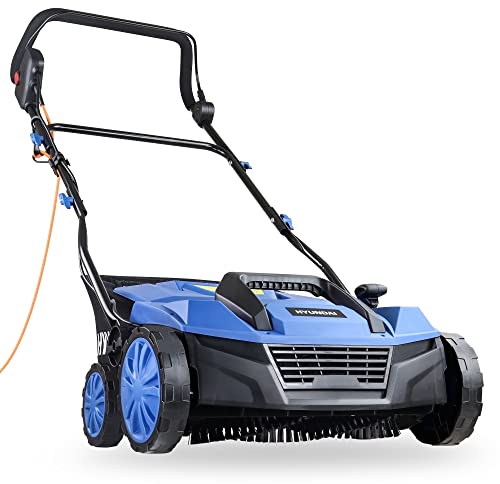 Hyundai 1600W 15'' 38cm Artificial Grass Sweeper Multi-use Brush 45 Litre Collection Bag 5 adjustable sweeping heights 3 Year Warranty
