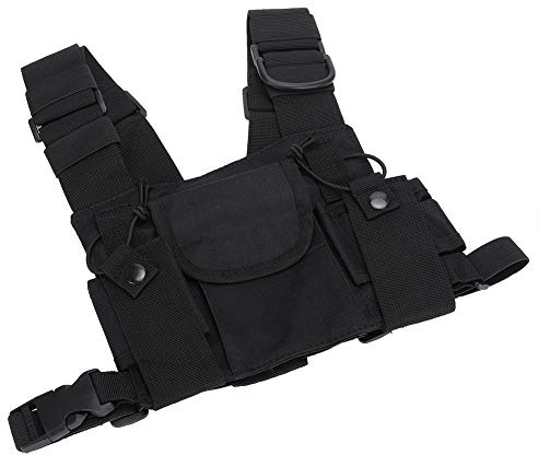 Walkie Talkie Tasche Funkgeschirr Chest Arnes Bag Men for Rig Hochwertiges Walkie Talkie Double Chest Funkkommunikation für Feuerwehr und Militär