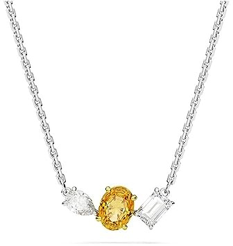 Swarovski Colar, Metal COMUM, weiß