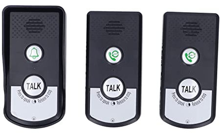 EVTSCAN Interphone sans Fil à Longue portée 1500 mètres, avec 2 récepteurs intérieurs, Communication bidirectionnelle, Volume réglable, étanche aux intempéries pour la sécurité Domestique