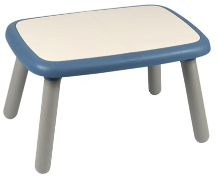 Smoby - Kid Tisch Blau – Design Kindertisch für Kinder ab 18 Monaten, für Innen und Außen, Kunststoff, ideal für Garten, Terrasse, Kinderzimmer