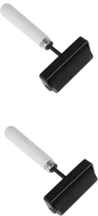 UPKOCH 2St Brayer-Rolle aus Gummi Diamantkunstwalzenwerkzeug Rollen Malwerkzeuge Malwerkzeug für Kinder Farbwalze zum Drucken Tinte Gummiwalze Druckwalze Scrollrad Hintergrund Hölzern