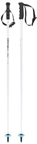 HEAD Worldcup SL Jr, Bastoni da Sci Unisex Youth, Bianco/Nero/Blu velocità, 095