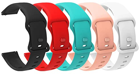 Blueshaweu Compatible for T70 1.91 inches Smart Watch Bands, New Soft Silicone Sport Replacement Straps Compatible for Kuizil T70/Csasan T70/WeurGhy T70 1.91 Smartwatch (5 PACK-A)
