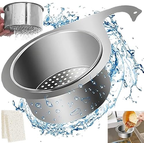 Sieb für Spülbecken, Siebkorb Spüle aus Edelstahl In Schwanenform, Abflusssieb Küchenspüle, Schwanen-Abflusskorb, Küche Wasserhahn Hängender Siebkörbe, 1 Stück Multi-Functional Drain Basket Eierhalter