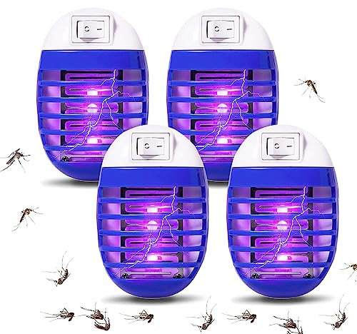 Professionale Lampada Antizanzare Elettrica, Atossica UV Anti Mosche (2 Pack), Zanzariera Elettrica da Interno per Casa Giardino Interno Cucina Soggiorno, Insetti Zanzare, Mosca, Falene