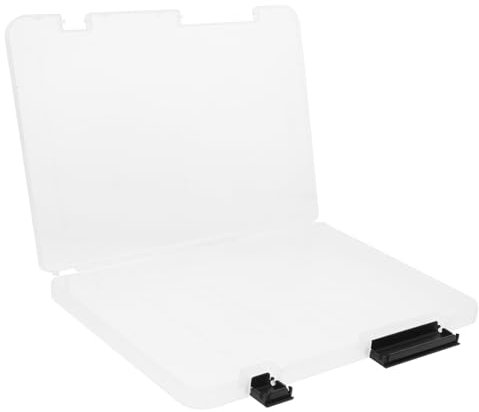 STOBOK Dokumentenaufbewahrungsbox Transparenter Schreibtisch-organizer Behälter Mit Deckel Heimorganisation Aufbewahrungsbox Für Büromaterial Scrapbook-papierhalter Zeitschriftenhalter Ku