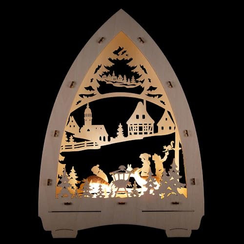 Erzgebirge Palast Saico Lichterspitze Wildfütterung - 21,5x29 cm