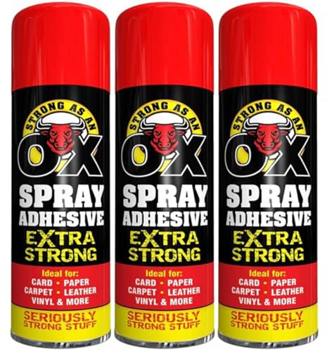 Balaju Height Strong Adhesive Glue Spray, Multipurpose Adhesive for Carpet, Wood, Plastic, Arts and Crafts, DIY, 500ml, Pack of 3