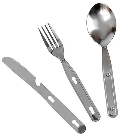 Happyyami Besteck Camping Löffel Klettergeschirr Outdoor Klappbesteck Campingbesteck Tragbar Klappgabeln Reisebesteck