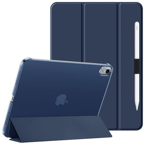 HGWALP Ultrafino Funda para iPad (A16) 11th Generación 11 Pulgadas(2025),iPad 10th Generación 10.9(2022),Tapa Trasera Dura y translúcida, Dormir/Despertar automático&Soporte para Stylus,Azul Marino