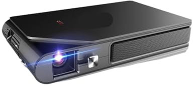 KKENZA Buon Mini videoproiettore Portatile Full HD Nativo 720P Home Theater for Telefono Cellulare Proiettore for Film 3D a LED 3600 Lumen(S6W)