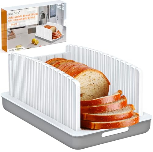 Kiss Core Adjustable Width and Thickness Bread Slicer for Homemade Bread