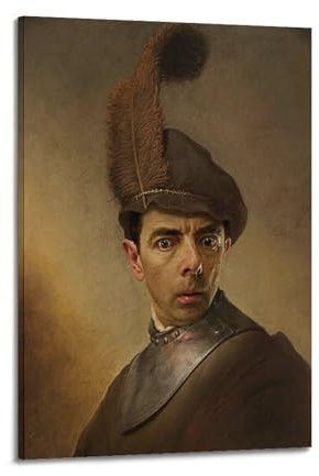 UHMVVT Mr. Bean Kunst-Poster, dekoratives Gemälde, Leinwand, Wandposter und Kunstdruck, moderne Familienschlafzimmer-Dekoration, Poster, 30 x 45 cm