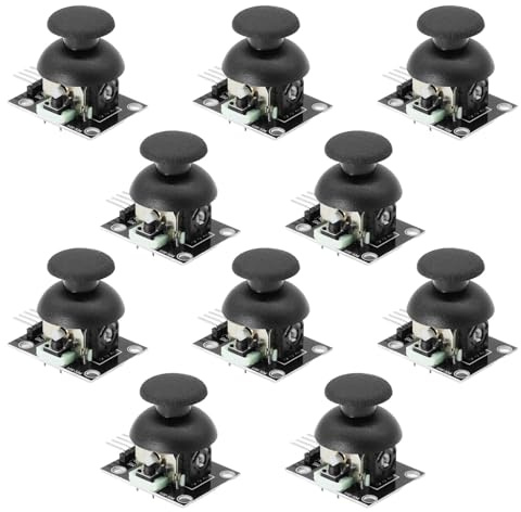 APKLVSR PS2 Joystick Modul, 10 STK PS2-Joystick Breakout Modul, Spiel Controller XY Dual Axis Joystick Breakout Modul für Arduino