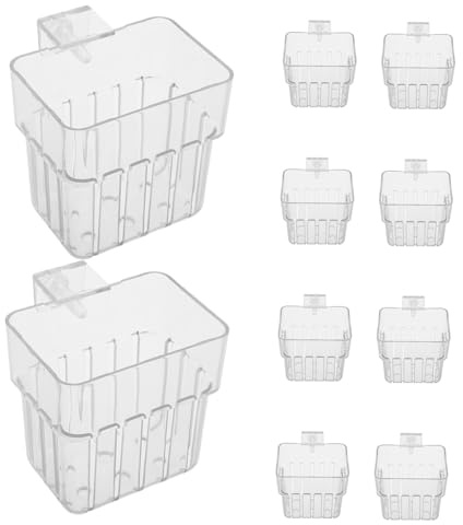 SUPVOX 10pièces Pot pour Plantes Aquatiques Aquarium Panier Hydroponique Suspendu Support Mural pour Plantes Aquatiques Récipient avec Crochet pour Aquarium