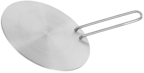 ELAYARD Adaptateur pour Plaques à Induction en Acier Inoxydable Poignée Amovible, Diffuseur de Chaleur 24 Cm, Plaque de Transfert Thermique pour Casseroles Induction, Ustensiles Cuisine