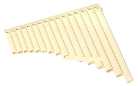 Mini flauta de Pan portátil Flauta de Pan portátil a escala C con diseño llave ergonómica, flauta, Musical folclórico for actividades al aire libre, agujero(Beige-16)