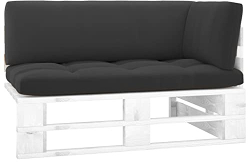Ziaphsol Outdoor-Ecksofa aus imprägniertem Kiefernholz mit modularen Elementen für Garten, Terrasse und Balkon, wetterfestes Lounge-Sofa mit Bezügen und Kissen, vielseitig erweiterbar