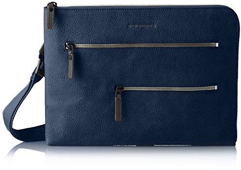 PIQUADRO Karl Herren Aufbewahrungstasche Organizer (1er Pack), blau, 2.5x23.5x33 cm (W x H x L), handtasche