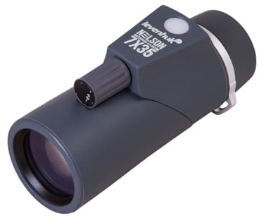 Levenhuk Nelson 7x35 Marine Monokular mit Kompass und Entfernungsmesser | BaK-4 Glasoptik mit FMC-Vergütung, Wasserresistentes Gehäuse, Ideal für Angeln, Reisen Wasseraktivitäten und Outdoor