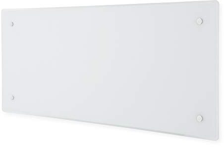 ADAX Clea H - Radiatore Elettrico Vetro | Stufetta elettrica Basso consumo | Termosifone Elettrico | Termoconvettore Elettrico | Altezza 340mm | Scaldino Elettrico 400W | KDT Bianco | IP24C Class II