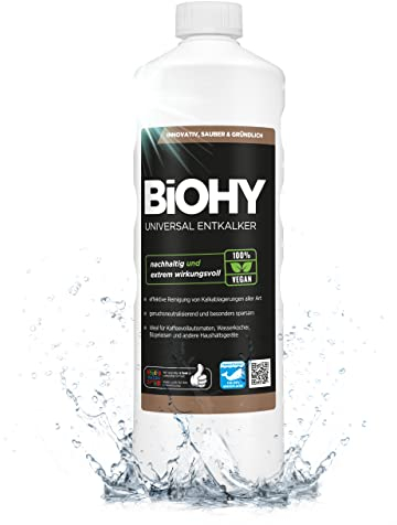 BiOHY Détartrant Universel (Bouteille de 1l) | Concentré pour tous les appareils électroménagers | Compatible avec toutes les machines à café et machines à expresso (Entkalker)