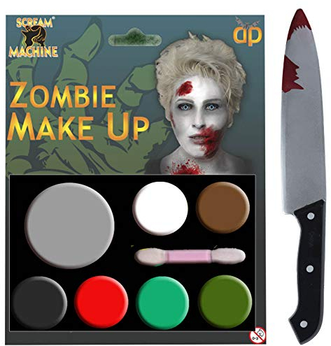 labreeze Zombie Multi Pallet Maquillaje Sangriento Cuchillo de Cocina Halloween Horror Party Set