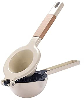 KJLY Allega di alluminio spremiagrumi manuale spremiagrumi Spremiagrumi portatile separatore portatile, arancione agrumi spremiagrumi pressata a mano frutta spremiagrumi stampa, spremere lenza