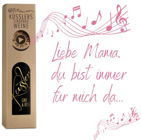 Neu! SINGENDER WEIN für die beste MAMA – ein Cuvée rot mit eigenem Mama-Song – im nachhaltigen Geschenkkarton - das ideale Weingeschenk!