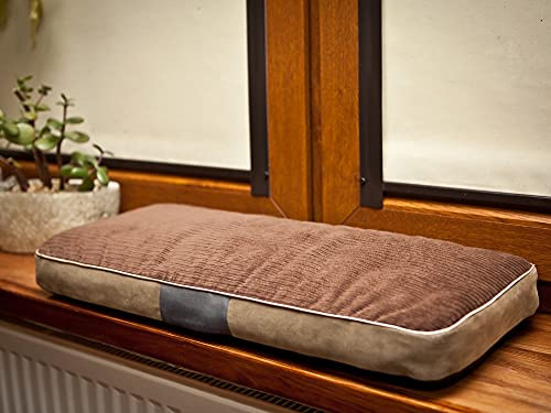PillowPrim Katzenbett Katzensofa Liegen Katzenkissen Sofa Katzenkorb Bett Katzencouch Tierbett Weich Haustierbett Katzenliegen Kissen 60 x 25 cm