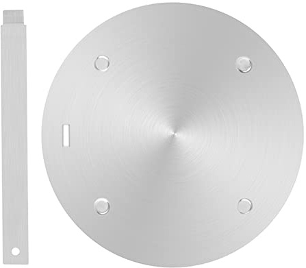 11inch Stainless Steel Induction Cooktop Mat, Induction Converter Heat Diffuser Simmer Ring Plate, Induction Cooktop Heat Diffuser Induction Plate with Handle Adapter Converter (20cm/7.8inch)