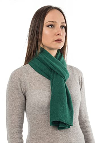 Dalle Piane Cashmere Damen Schal Uni 100% Kaschmir | Halstuch für Büro, Abend und Reisen, 165x28 cm, vier Jahreszeiten, Geschenk für Sie, Made in Italy