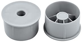 ROLLINGDOG Exklusiva ändlock påfyllning för 18 tum färg rullram/färg rullskydd med stifthål storlek 10 mm (paket med 2)