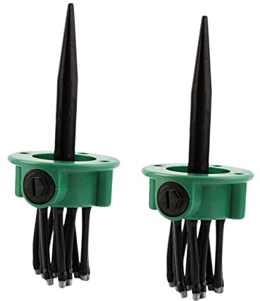 Yardenfun 2 Sets Garden Automatic Sprinkler Irrigation Multi-watering Sprinkler for in Garden