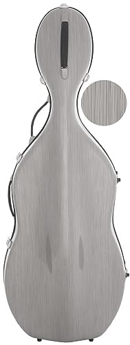 Cellokoffer Fiberglass 4/4 Classic steel effect silber M-case