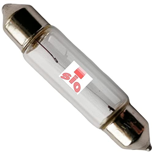 SIO 20x Bombillas Plafonier C5W 24V – Lámparas Festoon Interior Camión 38 mm – Luz Blanca para Cabina, Matrícula y Techo – Pack Profesional Iluminación Vehículos Pesados - Bombillas VI Autocar