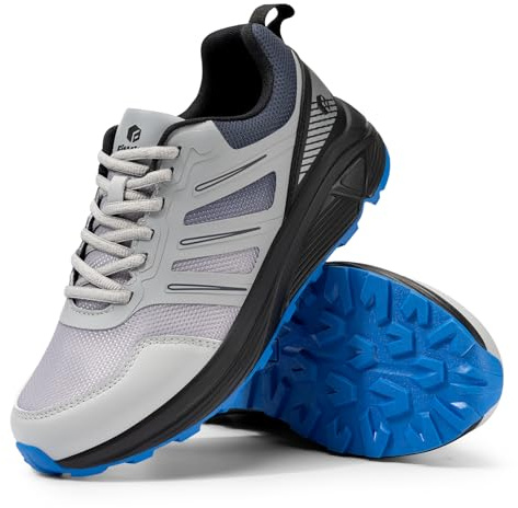 FitVille Extra Wide Sneakers for Men with Wide Toe Box, Lightweight Trail Running Shoes for Diabetic Men, Flat Feet, Heel Pain & Plantar Fasciitis Relief