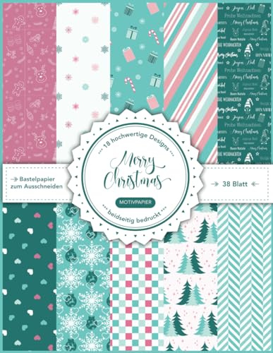 Motivpapier Pretty Pink | 18 hochwertige Designs | beidseitig bedruckt | ca. DIN A4 = 21,59 x 27,94 cm |: Musterpapier zum Basteln und Dekorieren z.B. ... Tagebücher, Decoupage, Collagen oder Origami.