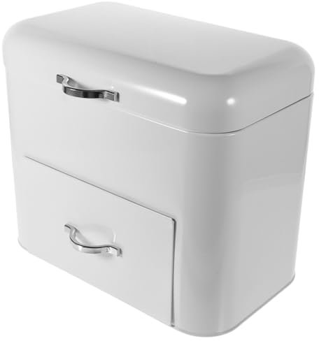 TOPBATHY Countertop Bread Holder Retro Style Storage Box for Kitchen Bread Container for Organizing and Fruits Space-saving